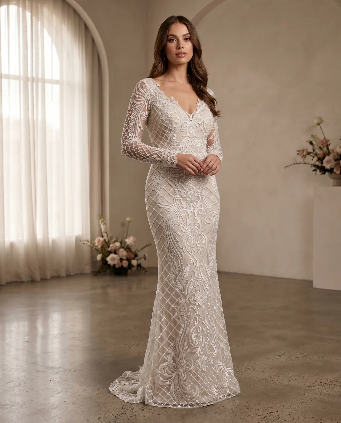 Embroidered Lattice Mermaid