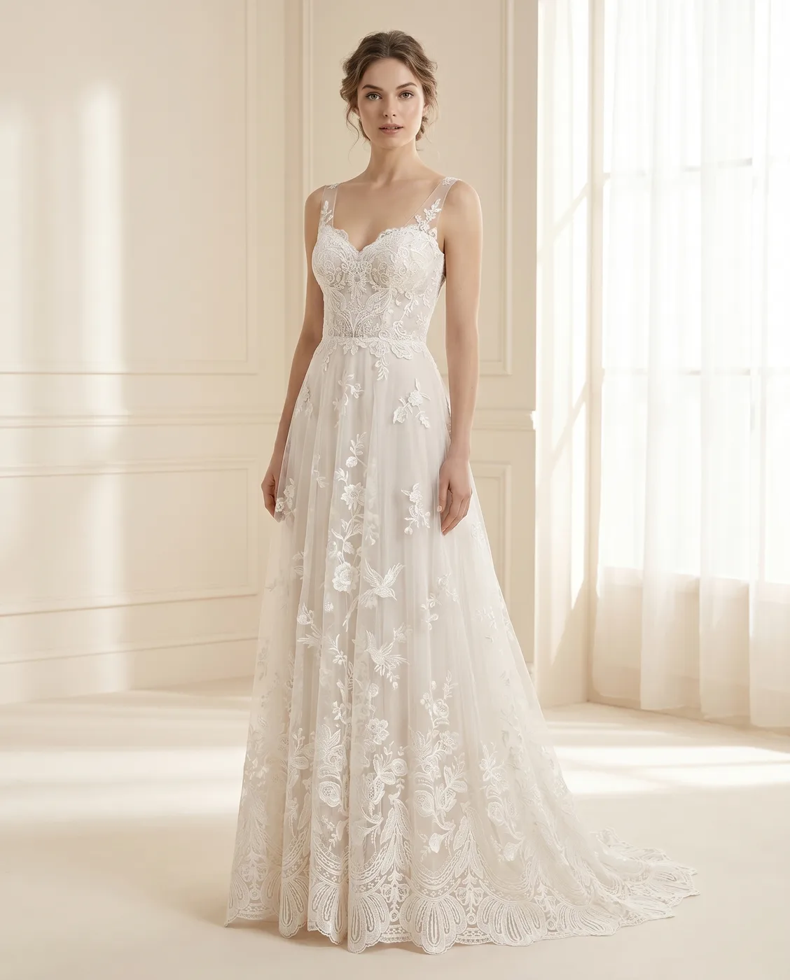 Floral Lace Hem Detail