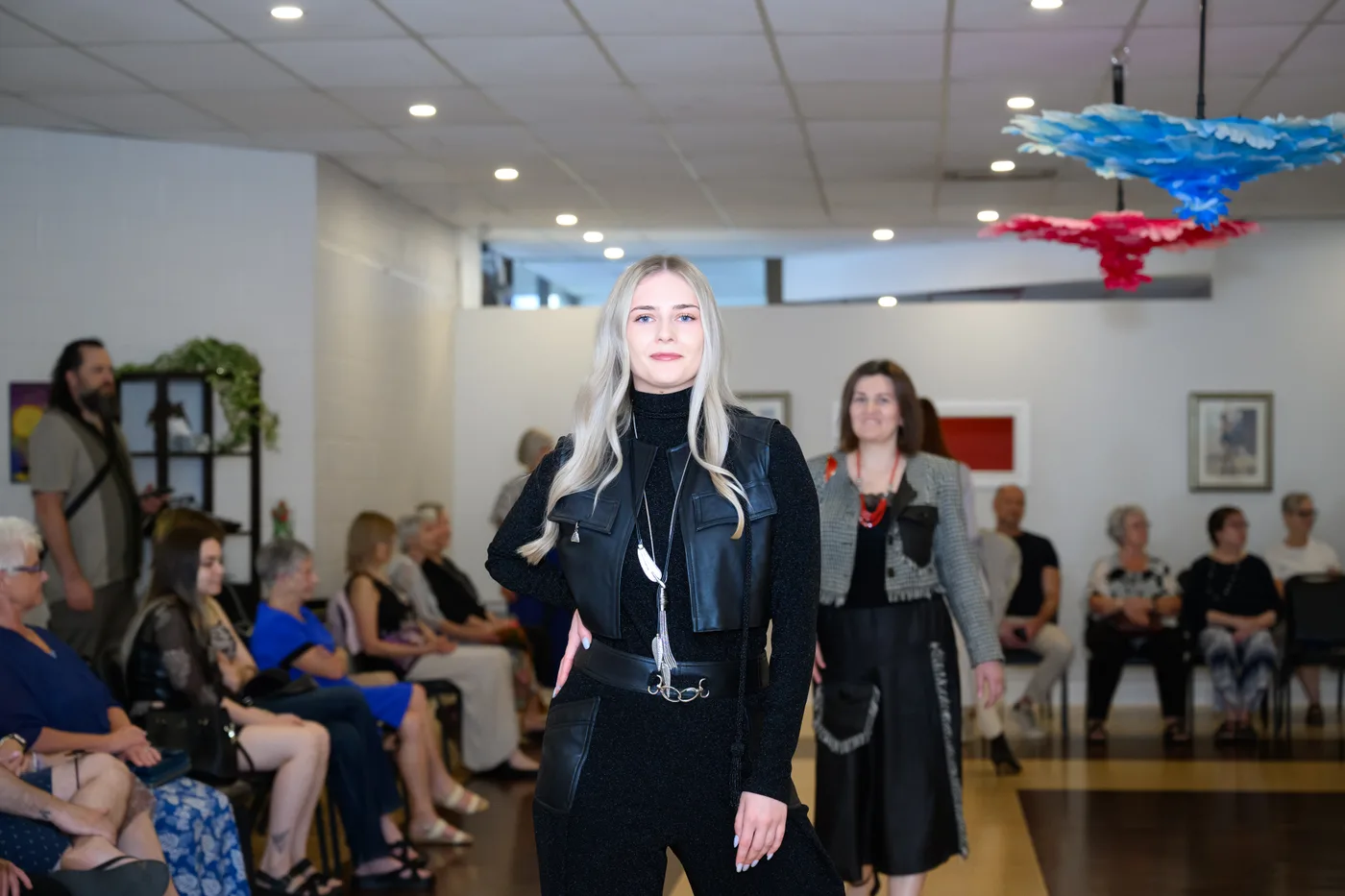 Onyx Leather Crop — view 2