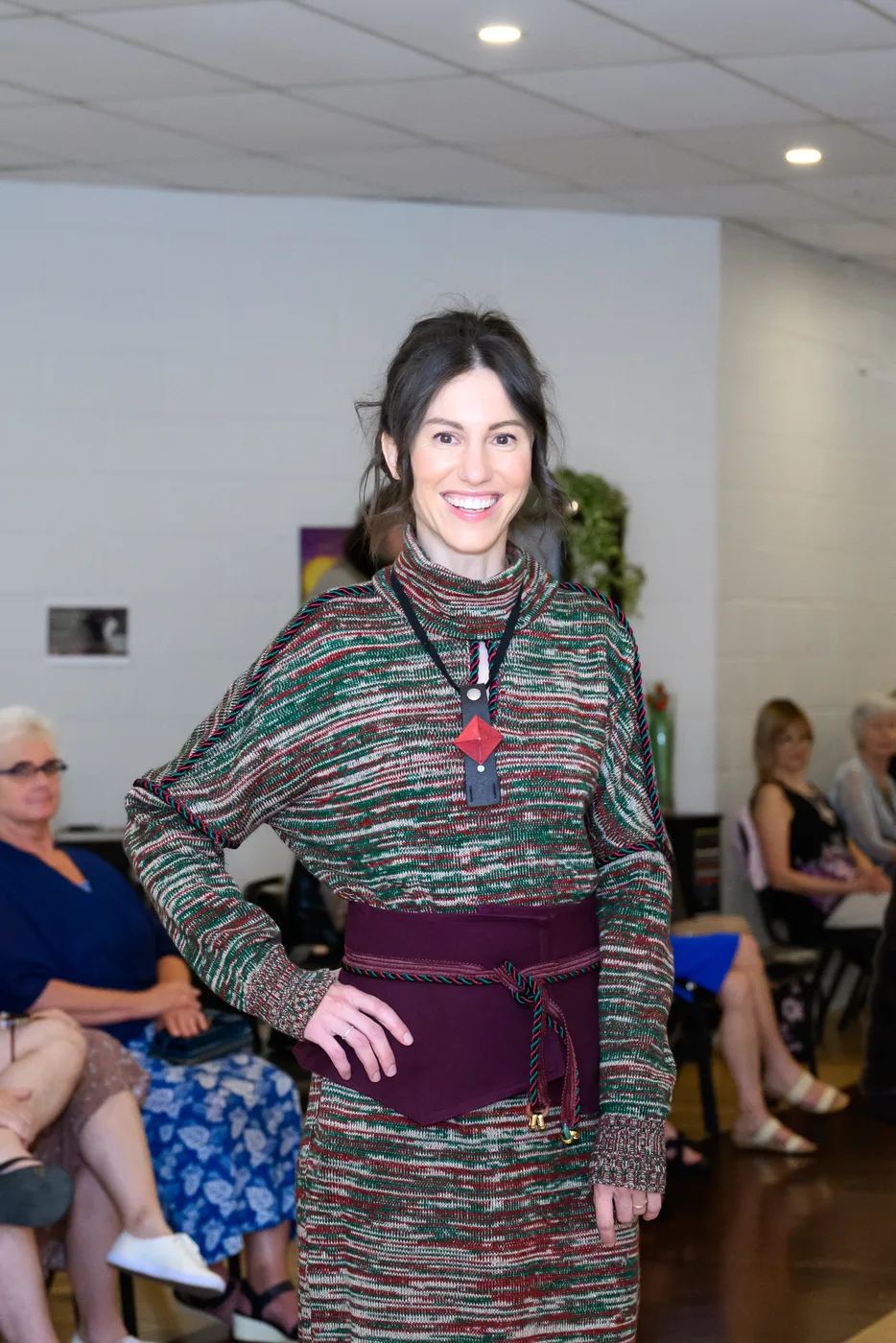 Marled Forest Knit Dress — view 2