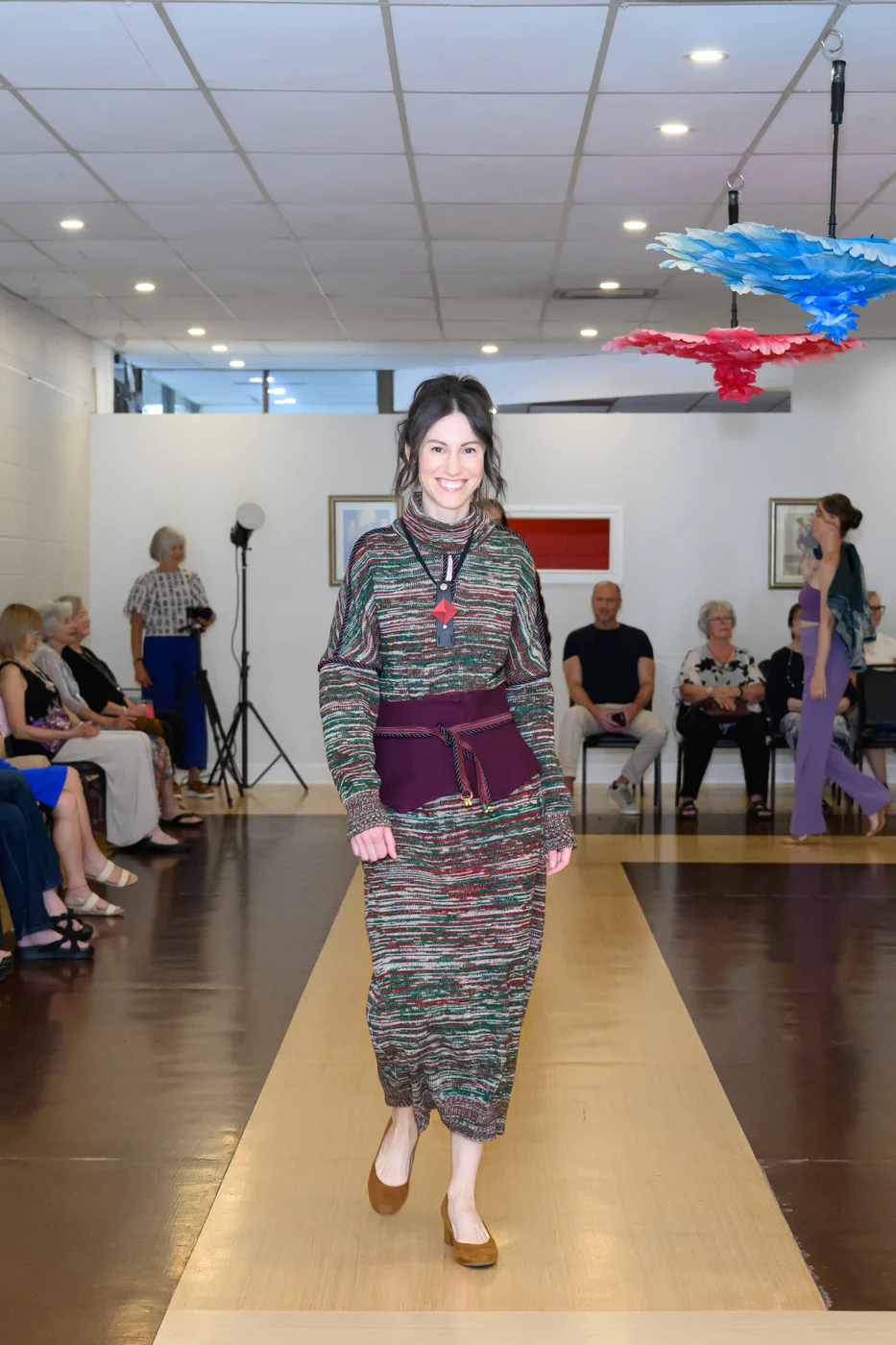 Marled Forest Knit Dress — view 3