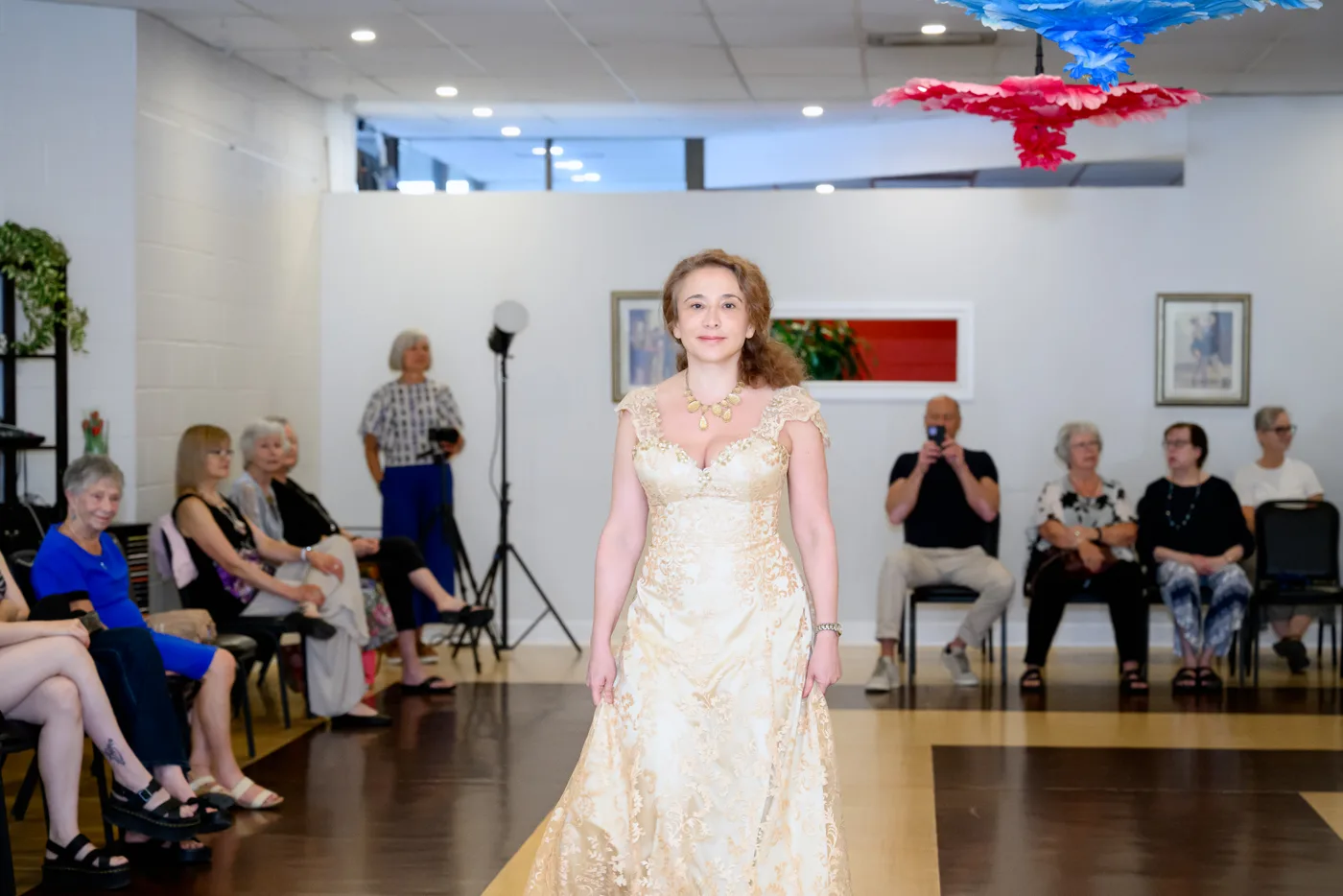Gilded Champagne Gown — view 2